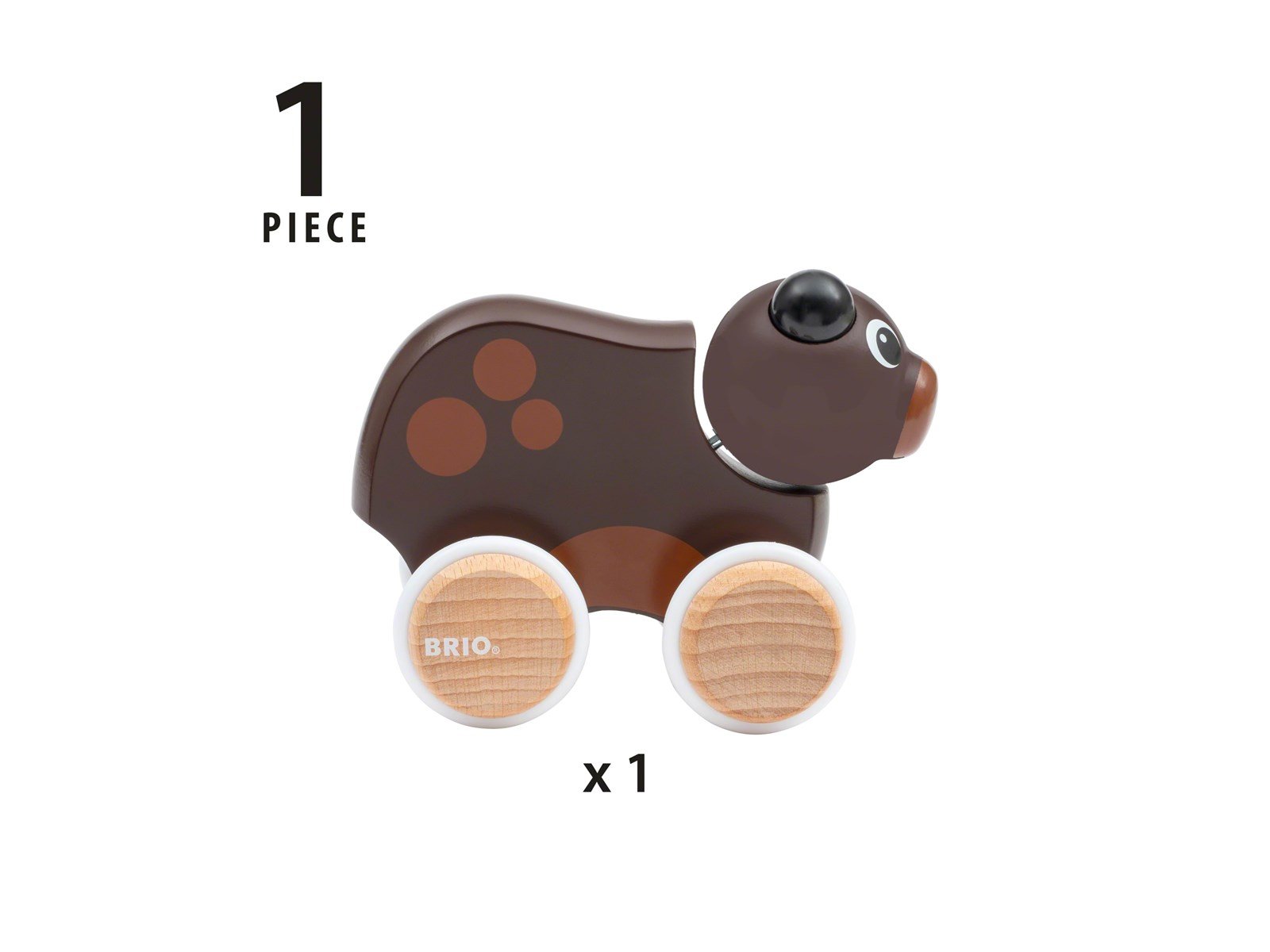 Brio Push Along Bear Brio Push Along Bear